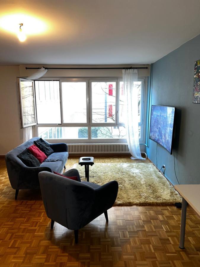 Beautiful Large Studio In Center Of Geneva Free Wifi Apartment Bagian luar foto