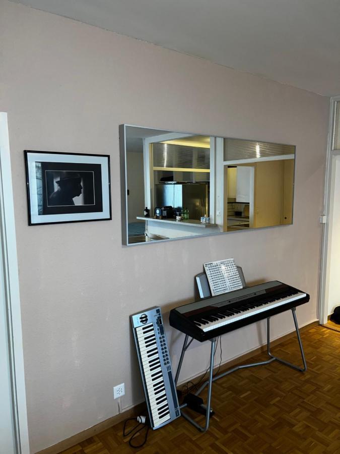Beautiful Large Studio In Center Of Geneva Free Wifi Apartment Bagian luar foto
